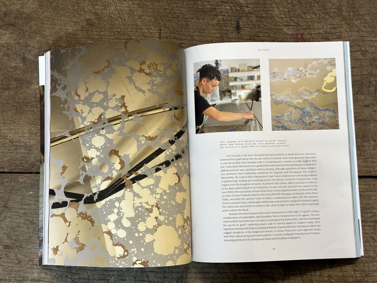 Crafts magazine features Peascod.