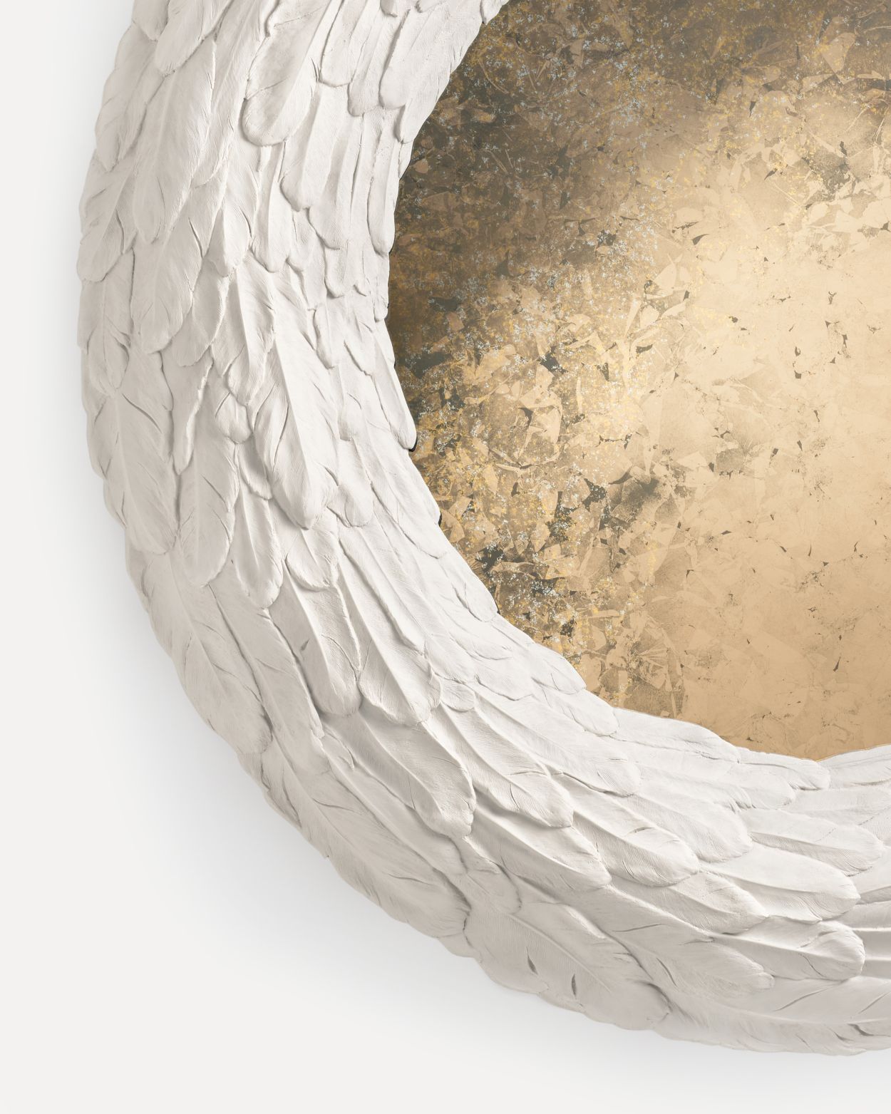 Feather chalk detail.