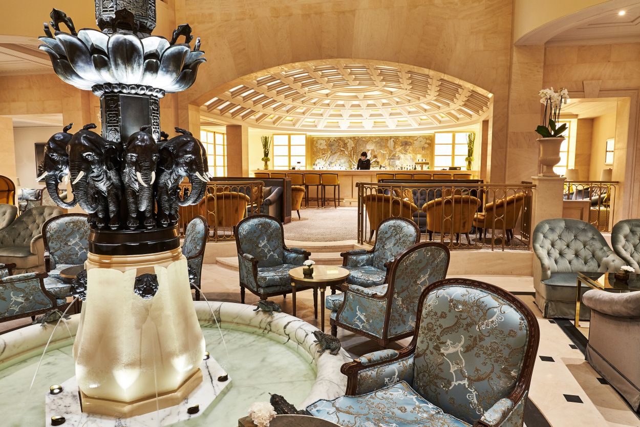 The Elephant Fountain at Kempinski Adlon Hotel Berlin.