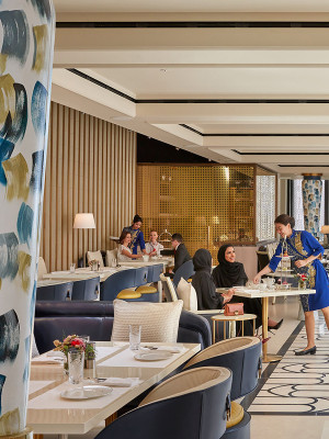 Mandarin Oriental Doha Tea Lounge.